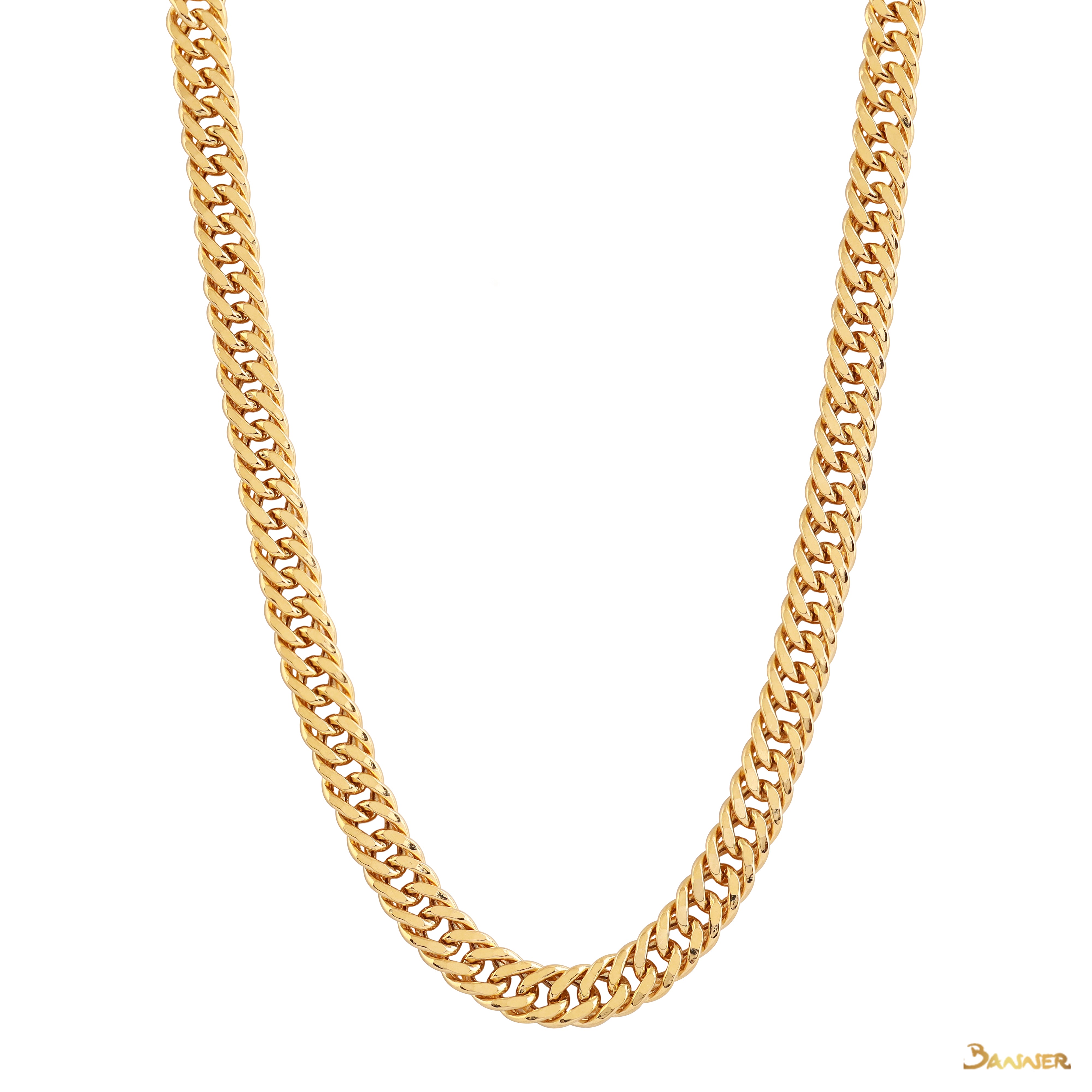 18k Yellow Gold Rambo Chain Necklace