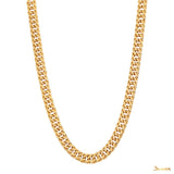 18k Yellow Gold Rambo Chain Necklace