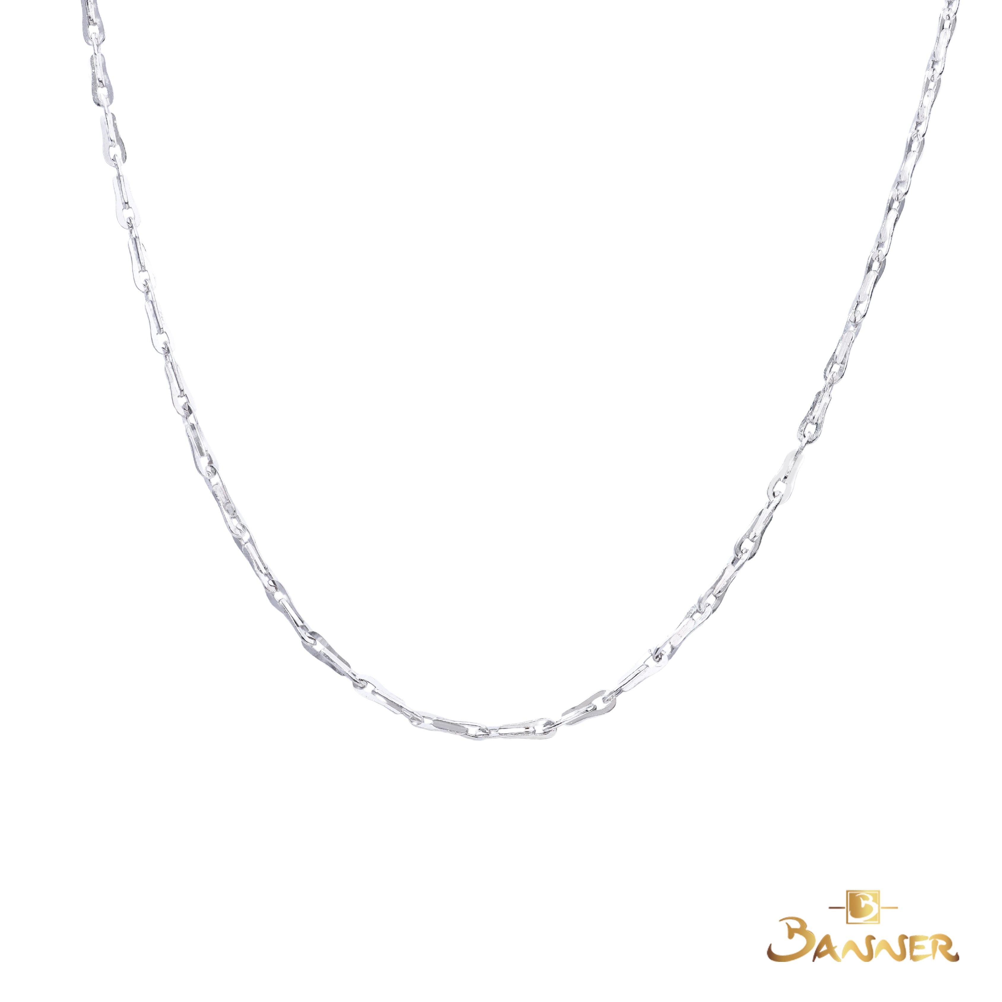 18K White Gold Chain