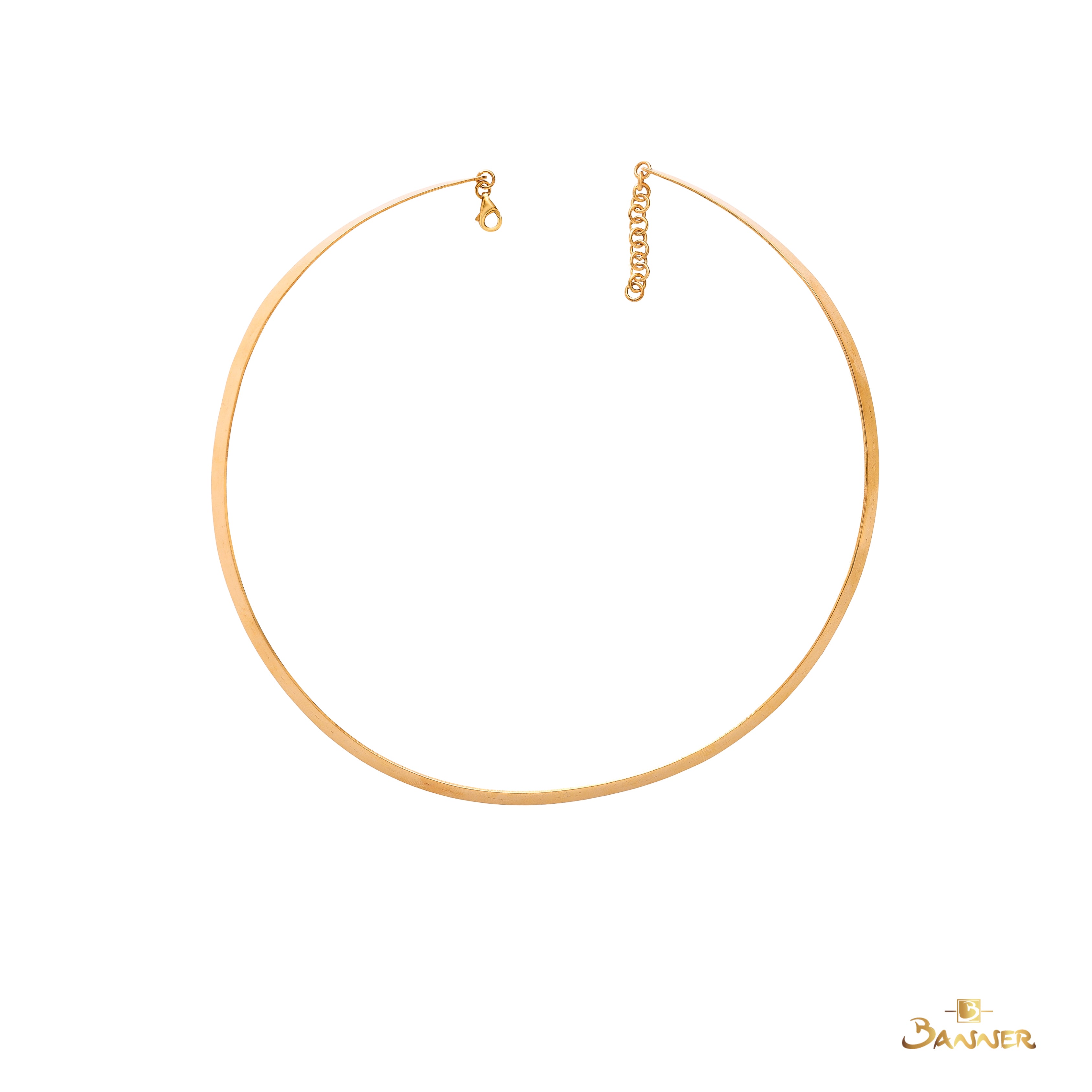 23K Yellow Gold Hard Necklace