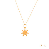 18k Yellow Gold Star Pendant