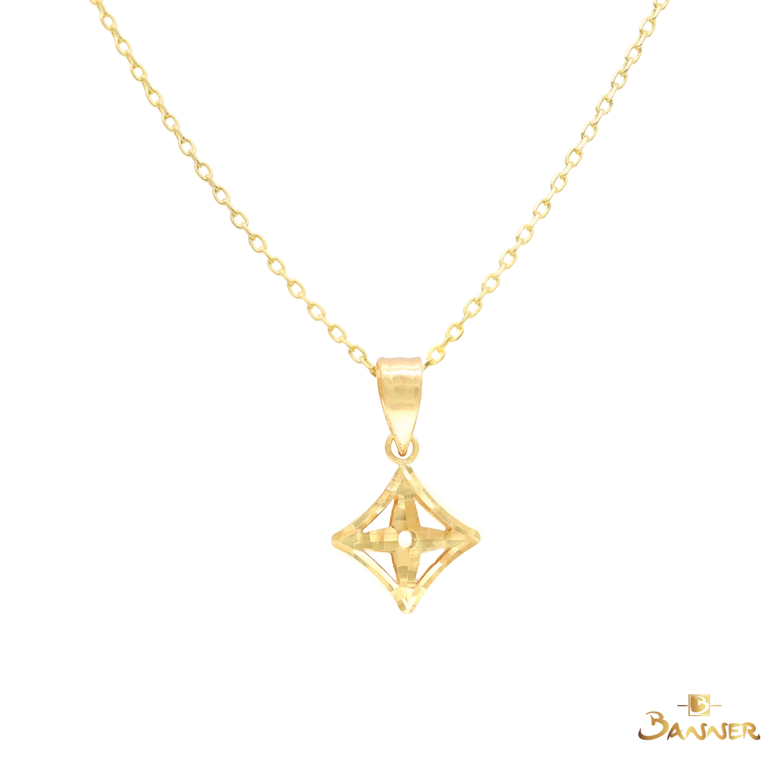 18K Yellow Gold Pendant