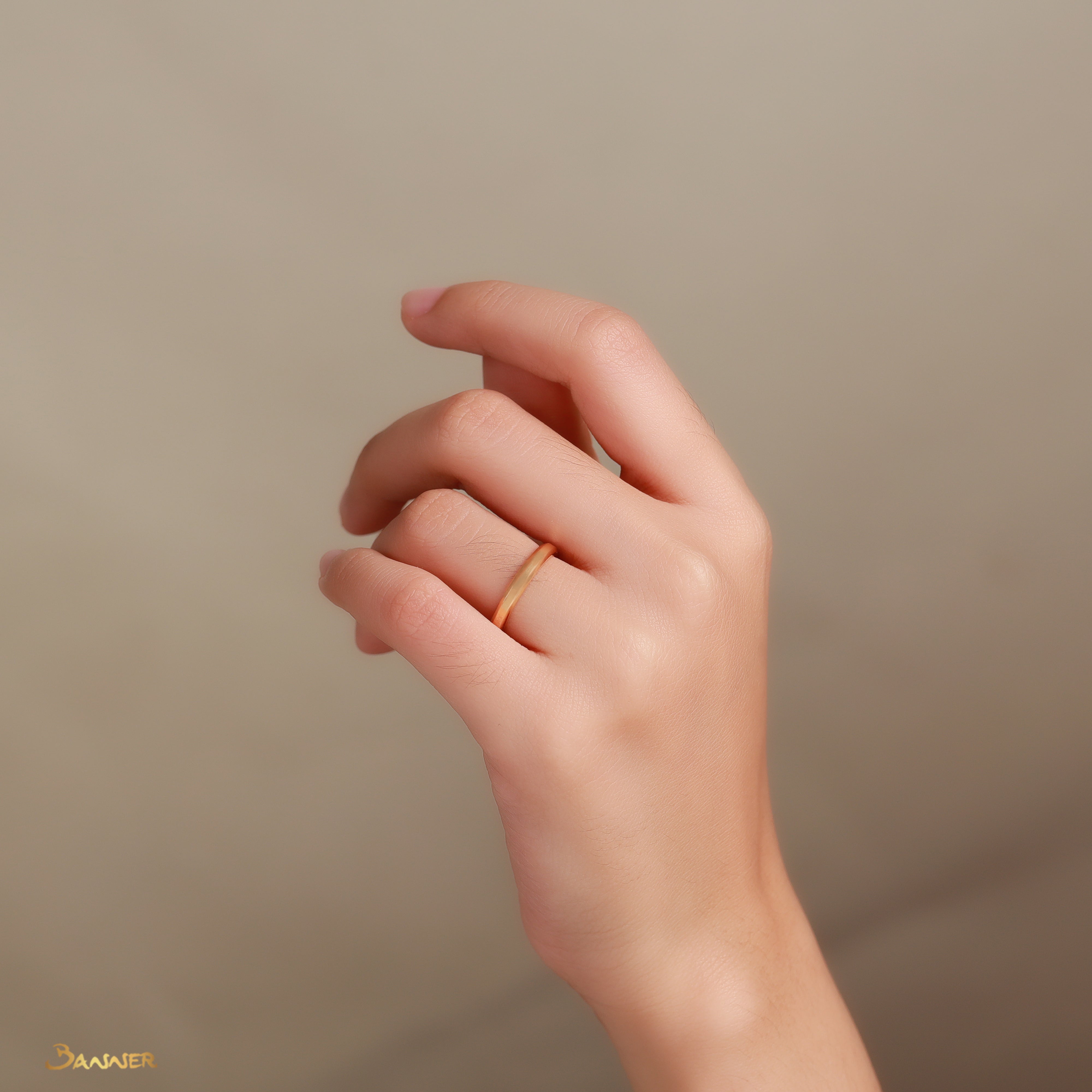 23k Gold Engagement Ring