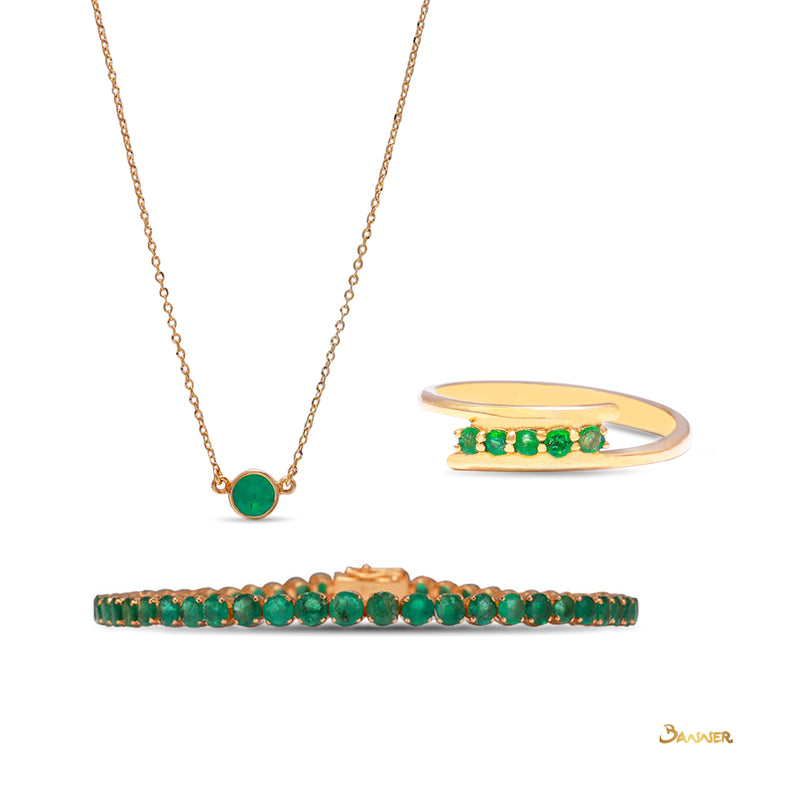 Zambian Emerald Set
