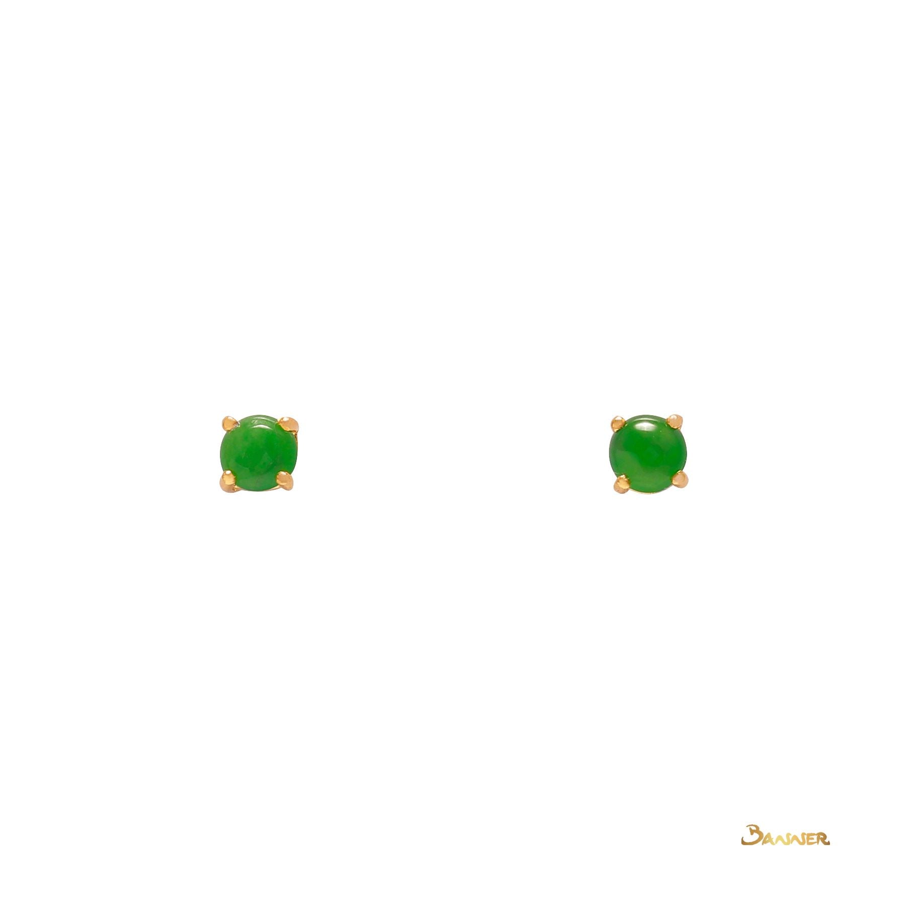 Jade and Diamond 2-way Halo Earrings