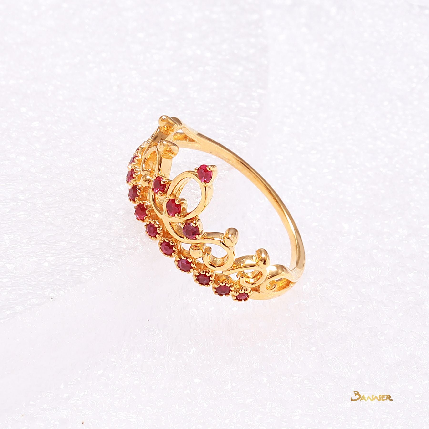 Ruby Crown Ring