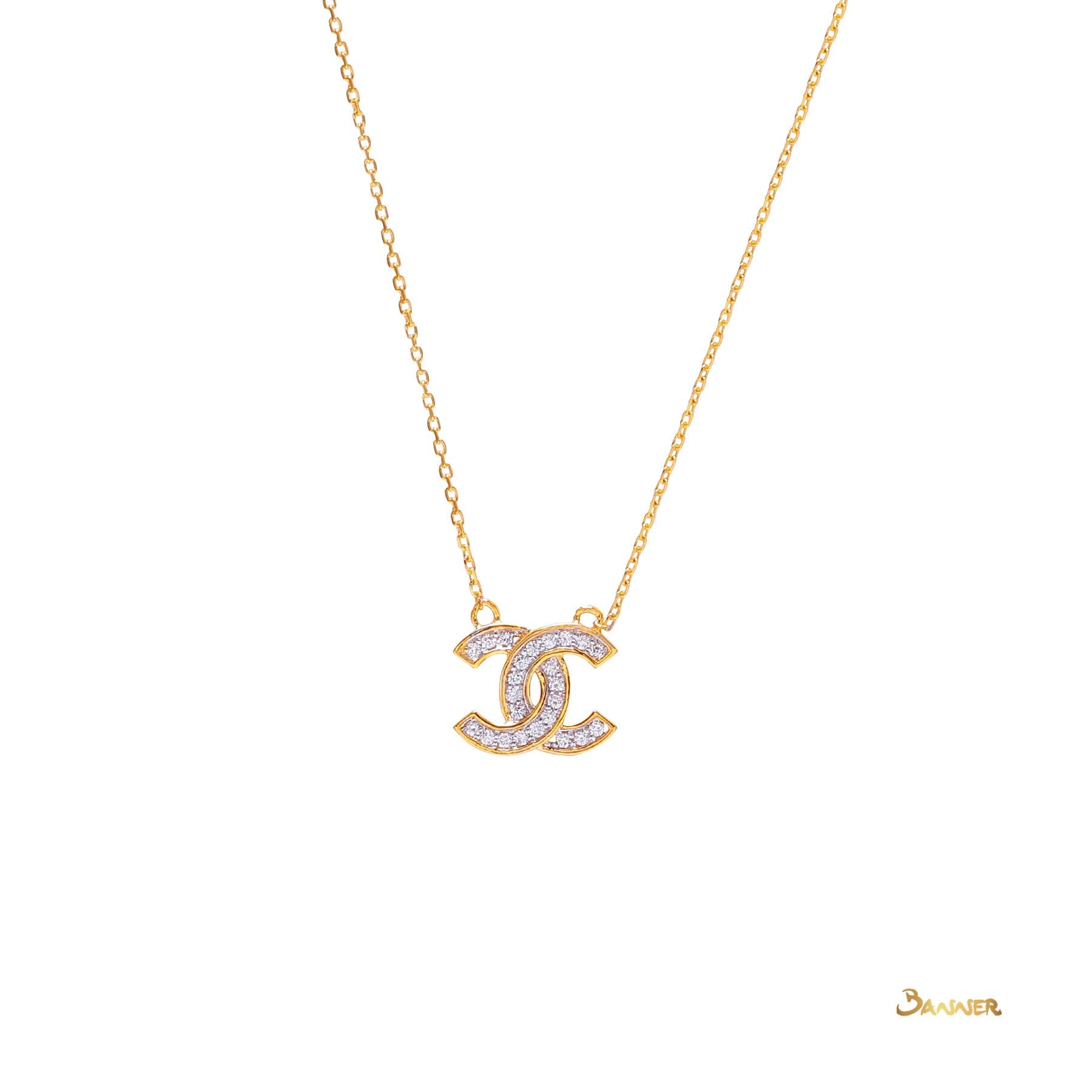 Diamond Channel Necklace