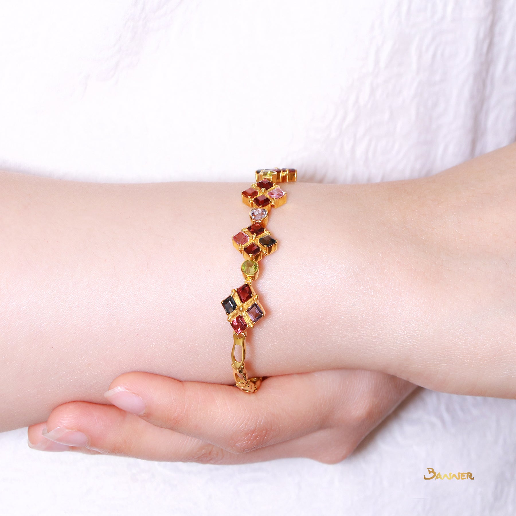 Multi-colored Spinel Bracelet