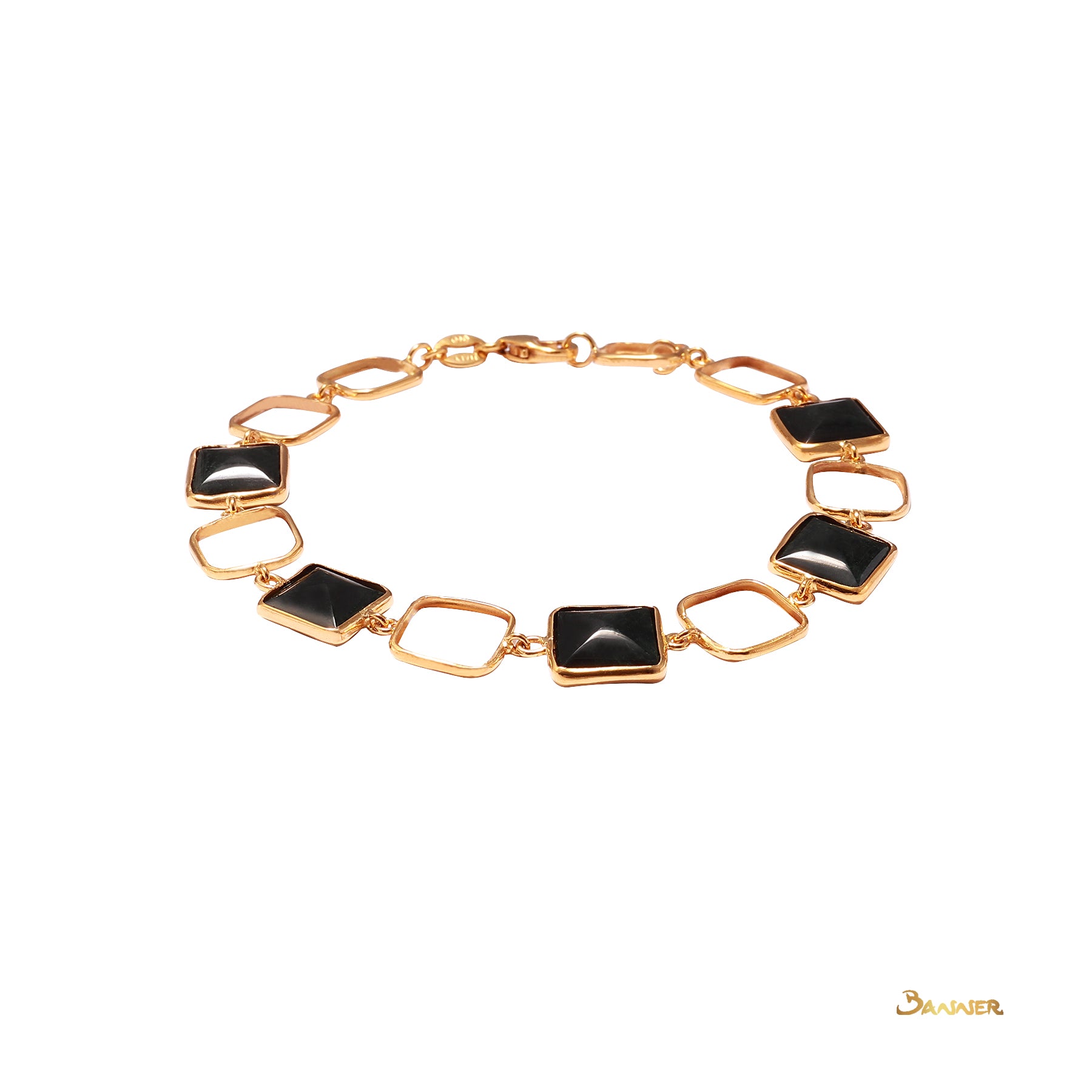 Black Jade Light-weight Bracelet ( 5 stones)