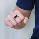 Black Jade Men's Ring