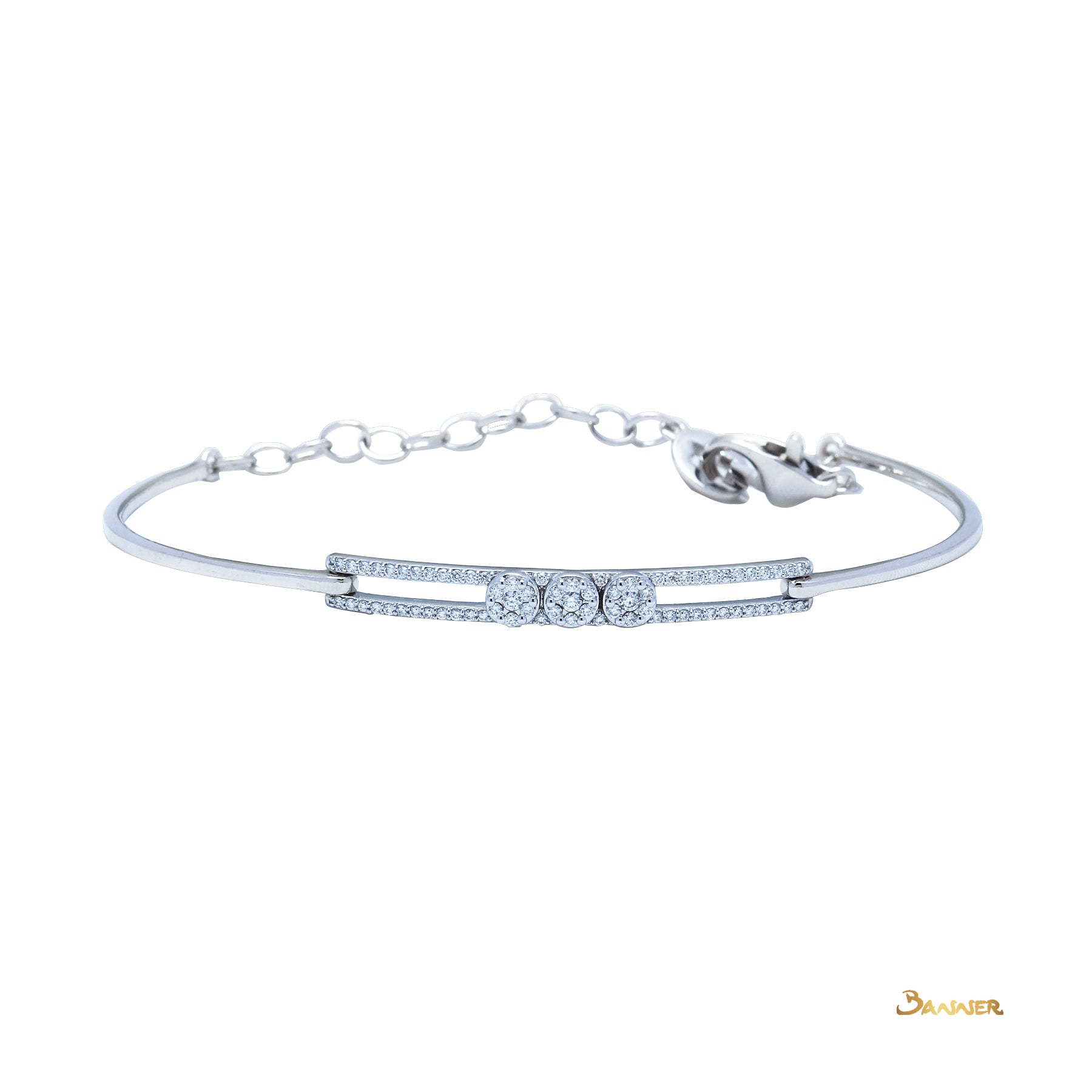 Diamond 3 Invisible Tennis Bracelet