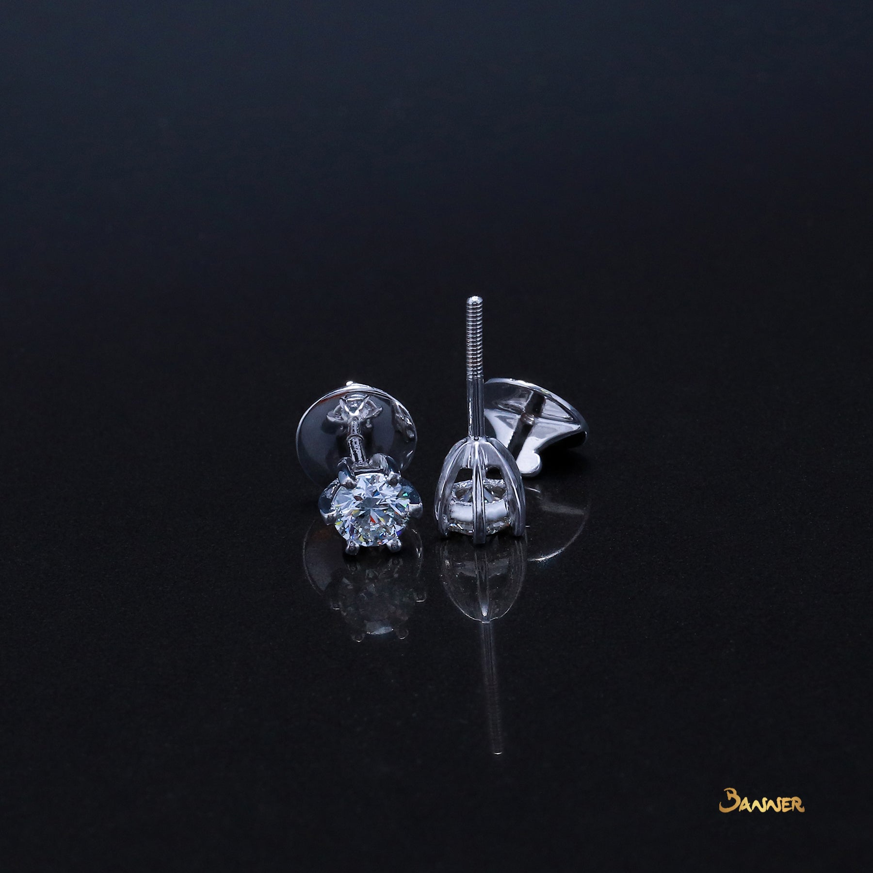 Diamond Stud Earrings (1 ct. t.w. I Color, IF, GIA Certified)