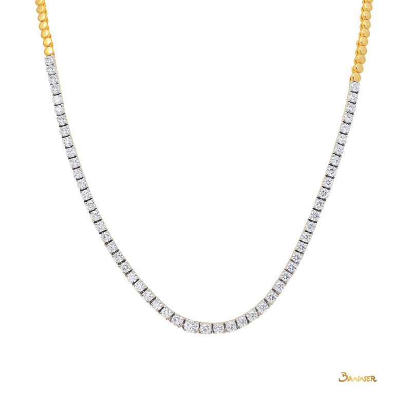 Diamond Solitaire Necklace ( 6.39 c.t.s )