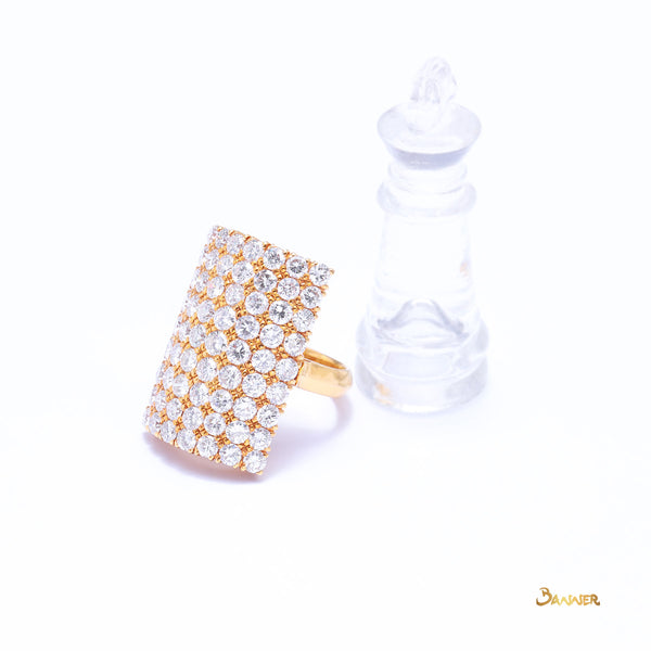 Diamond Checkered Ring (5.72 cts. t.w.)
