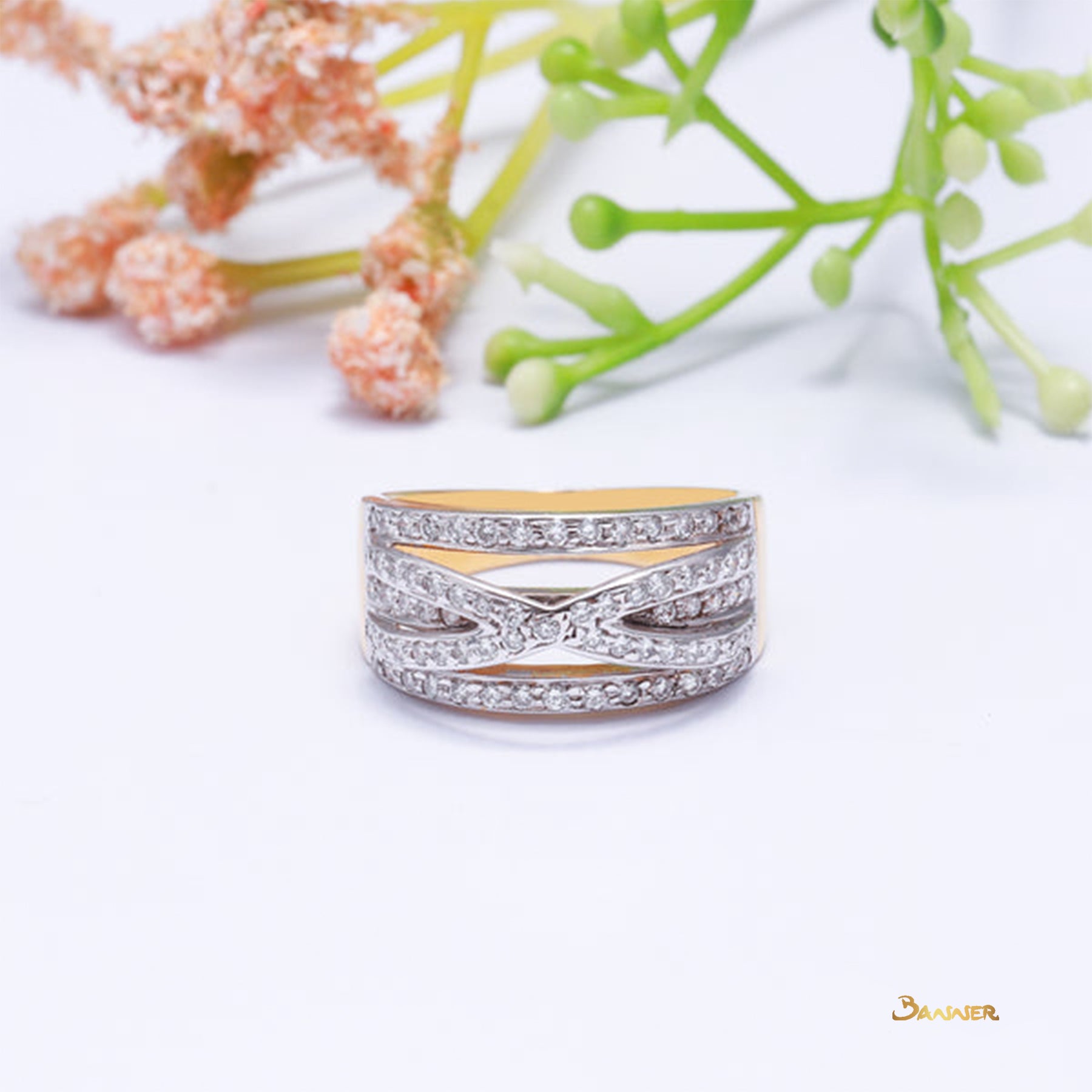 Diamond Infinity Channel Setting Ring