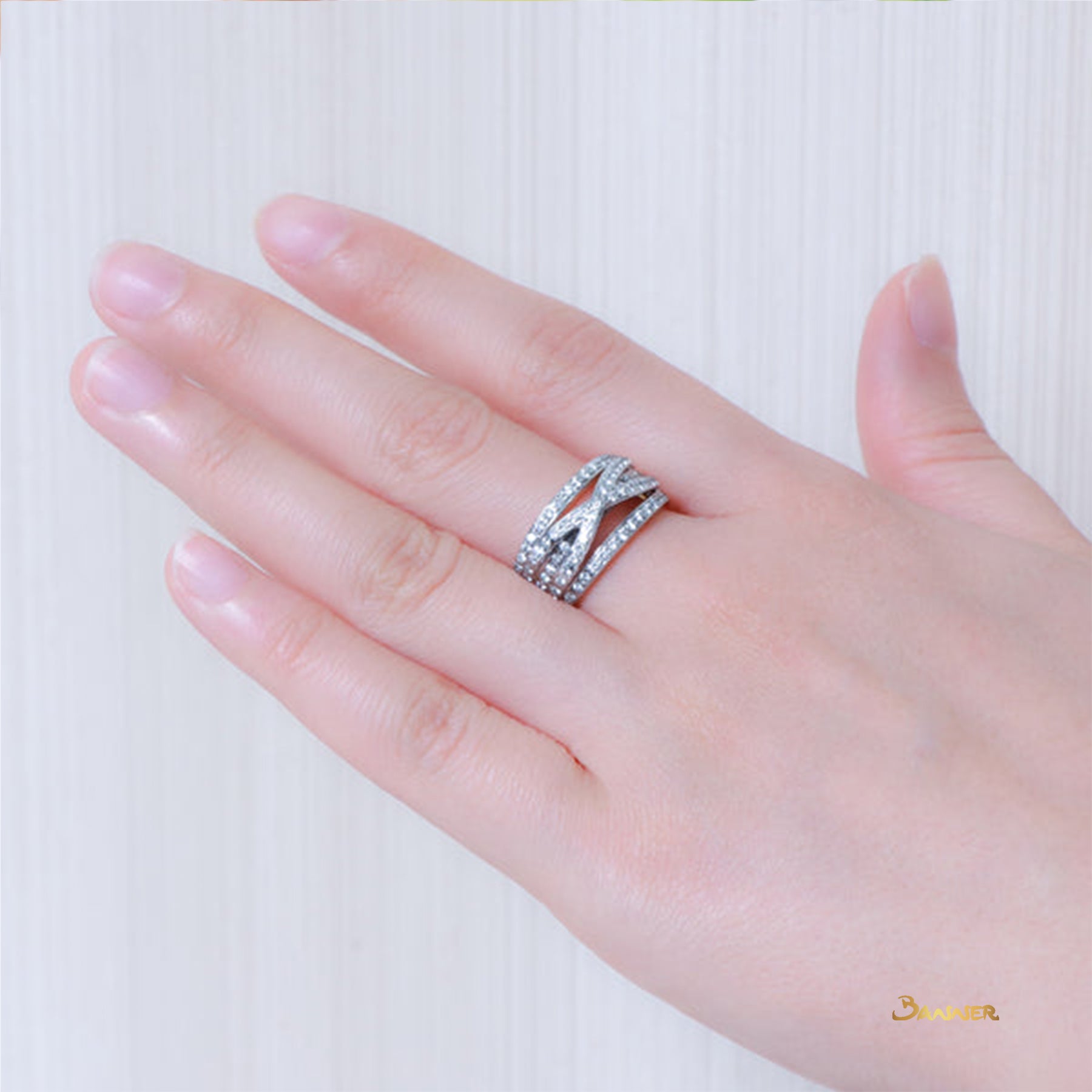 Diamond Infinity Channel Setting Ring