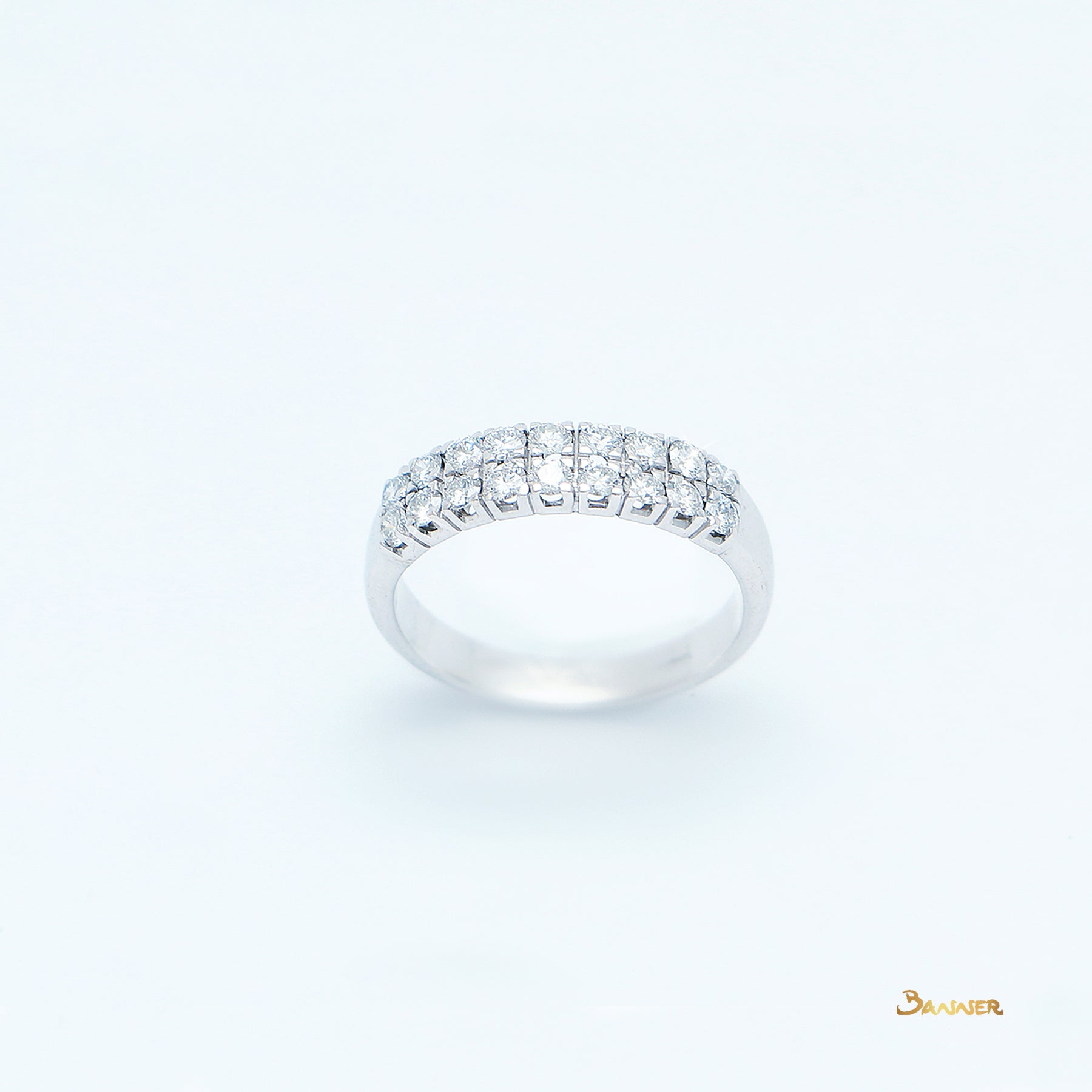 Diamond 2-row Pave Setting Ring (0.66 cts. t.w.)