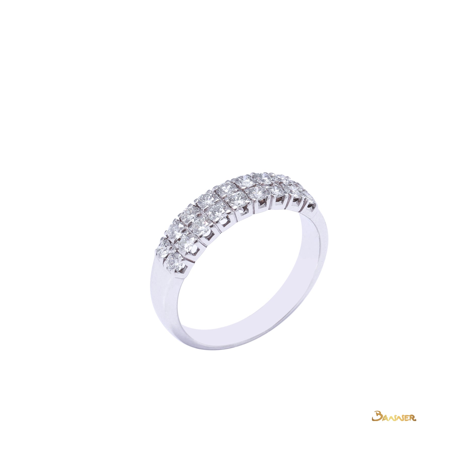 Diamond 2-row Pave Setting Ring (0.66 cts. t.w.)