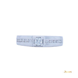 Diamond Channel Setting Men's Ring (0.16 ct. Middle Diamond, 0.34 cts. t.w.)