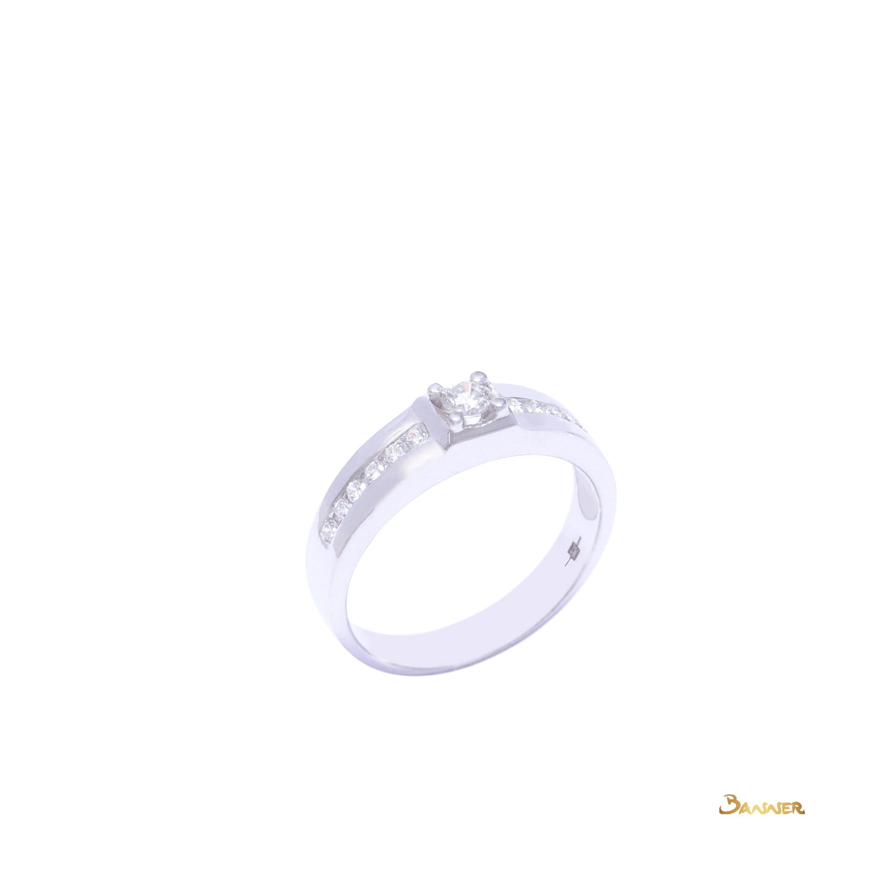 Diamond Channel Setting Men's Ring