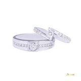 Diamond Channel Setting Men's Ring (0.16 ct. Middle Diamond, 0.34 cts. t.w.)