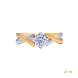 Diamond Solitaire Cross-Shank Ring (0.41 ct. t.w.)