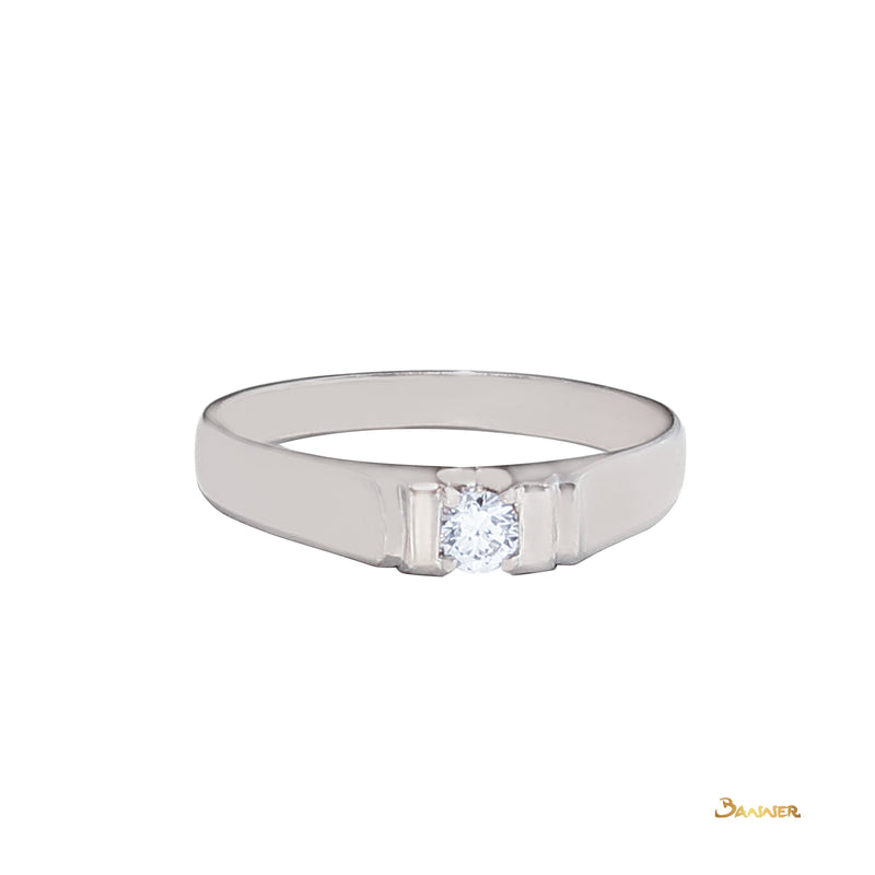 Diamond Engagement Ring ( 0.15 c.t ) Size 13