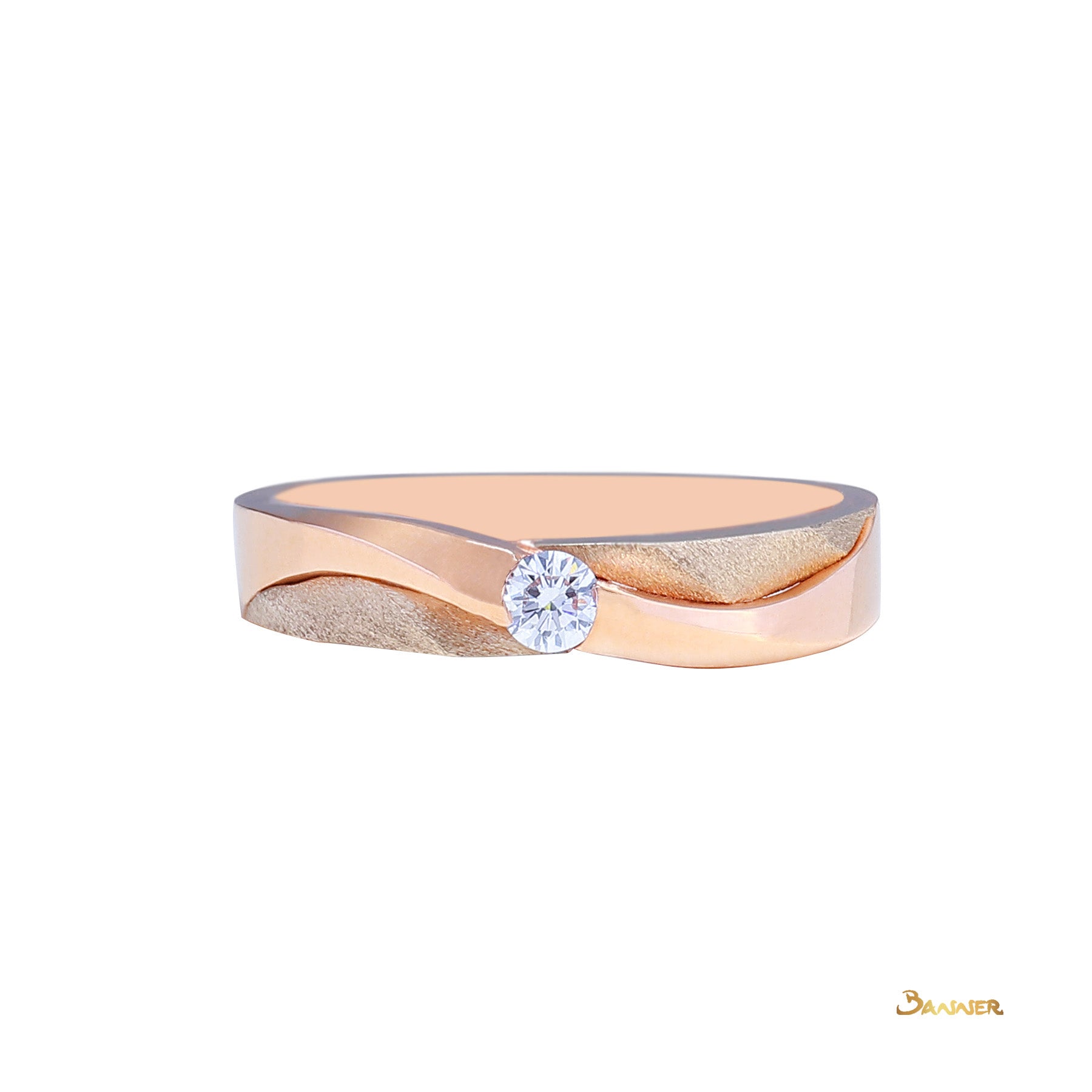 Diamond Rose Gold Yae-Hlaing Ring