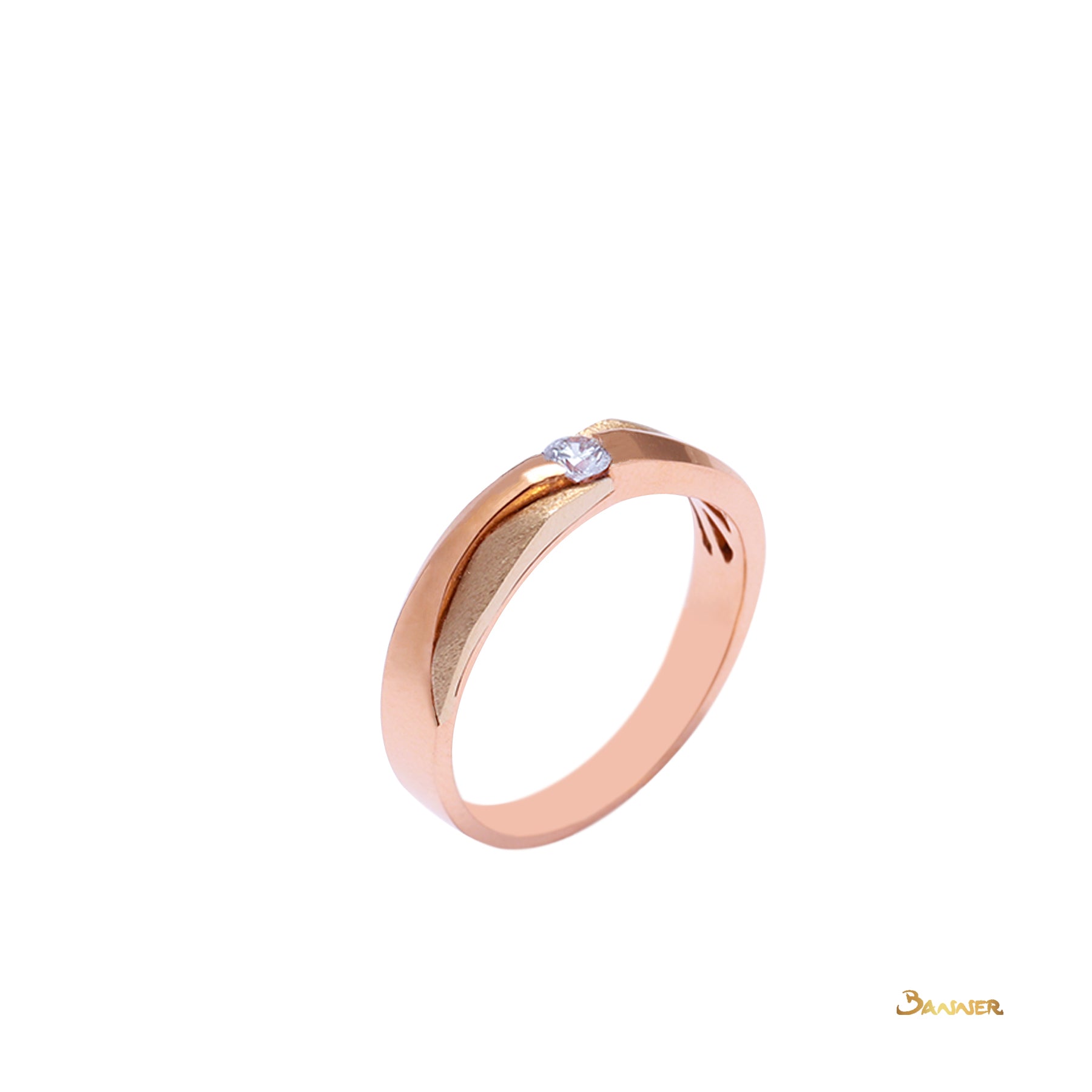 Diamond Rose Gold Yae-Hlaing Ring