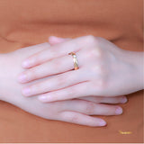 Diamond Rose Gold Yae-Hlaing Ring (0.16 cts. t.w.)