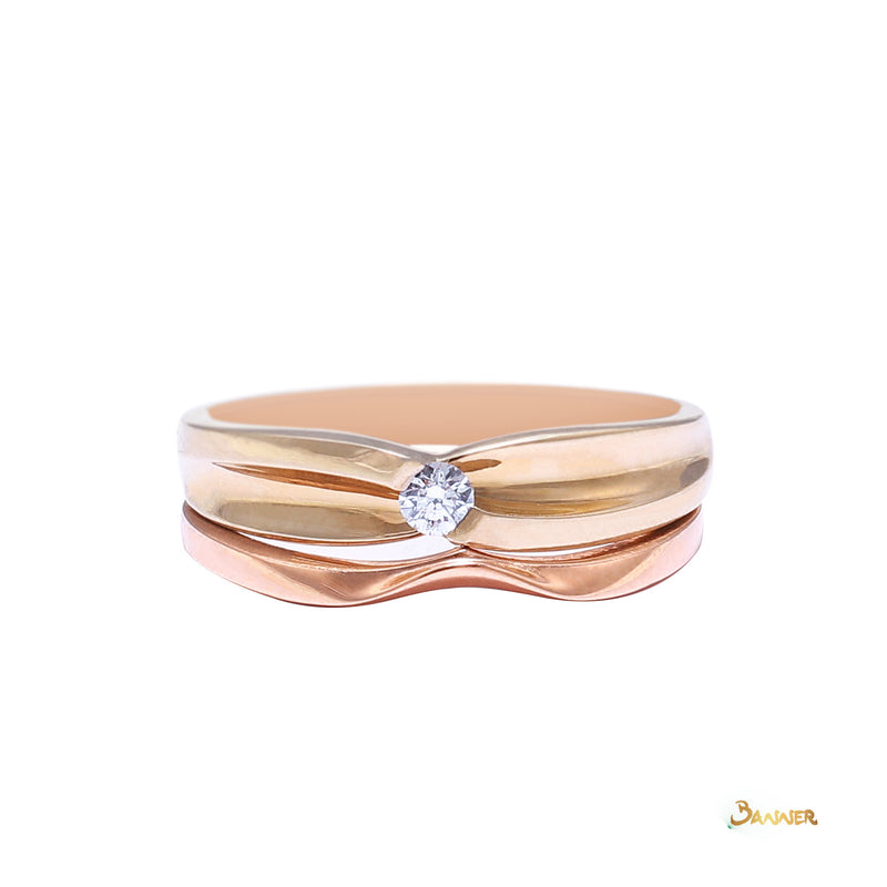 Diamond Ring in Rose Gold (0.1 ct. t.w.)