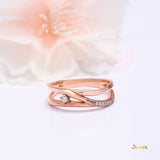 Diamond in Rose Gold Ring (0.08 cts. t.w.)