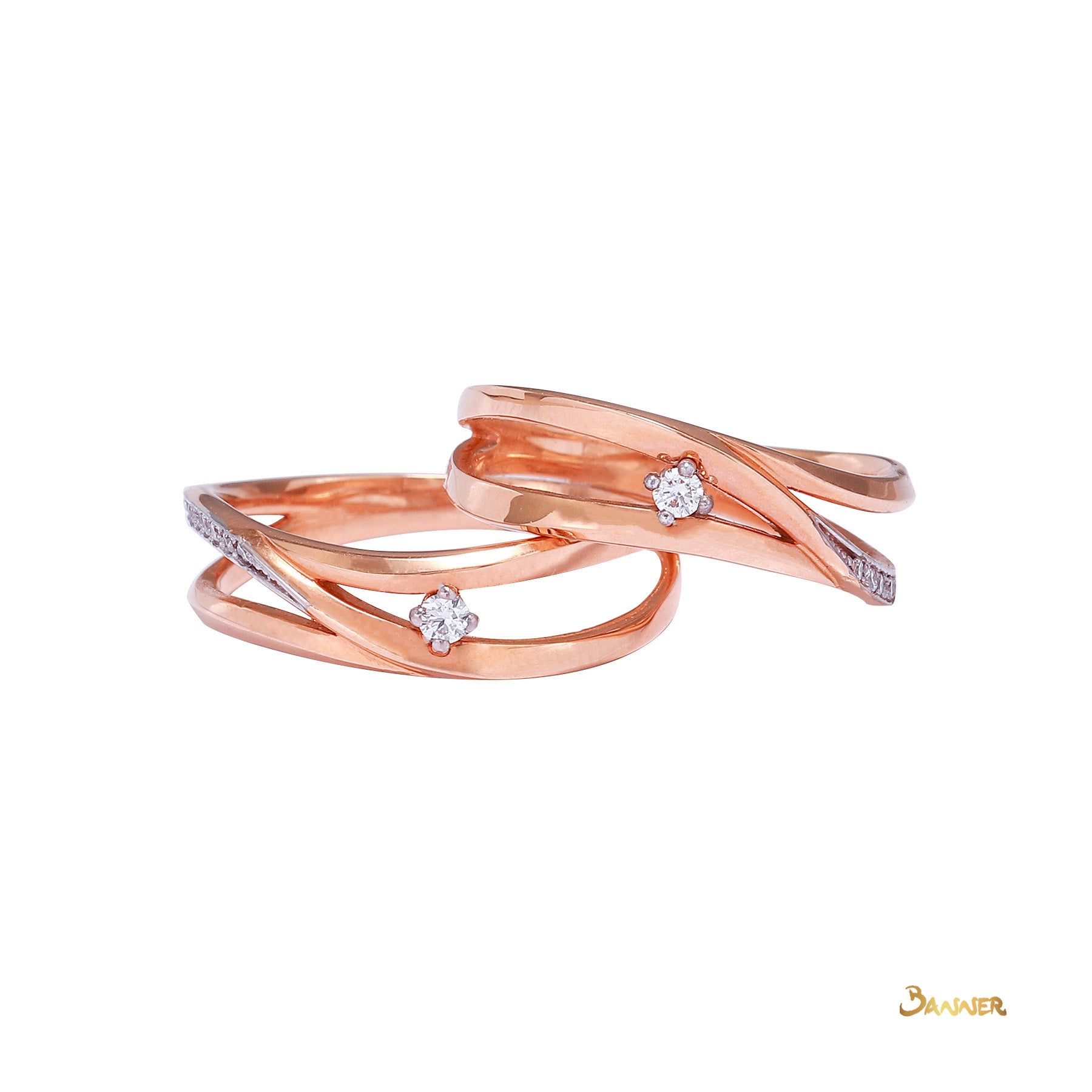 Diamond in Rose Gold Ring (0.08 cts. t.w.)