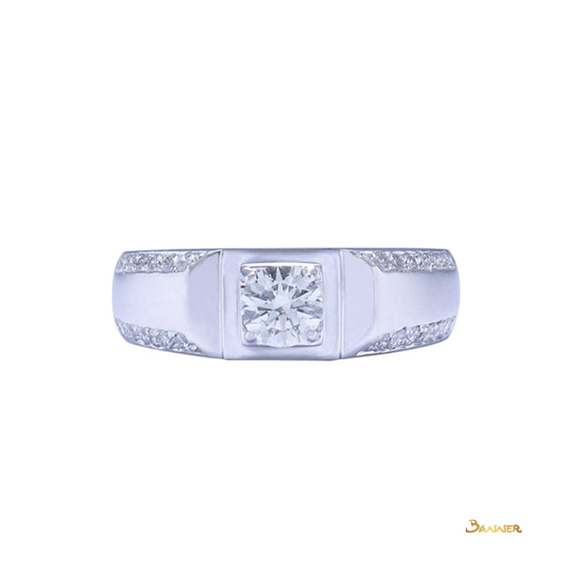 Men's Diamond Ring GIA I color, IF