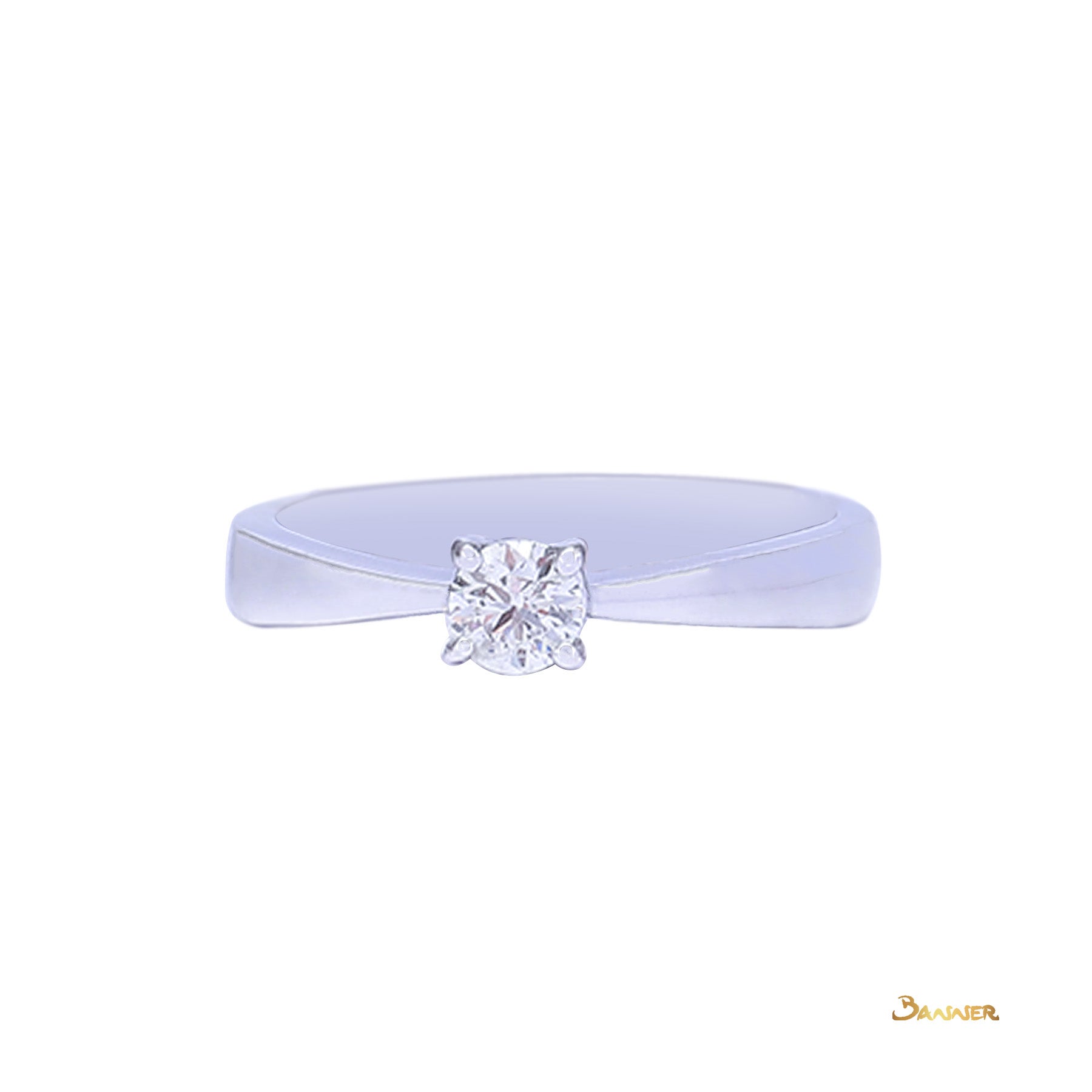 Diamond Petite Solitaire Engagement Ring