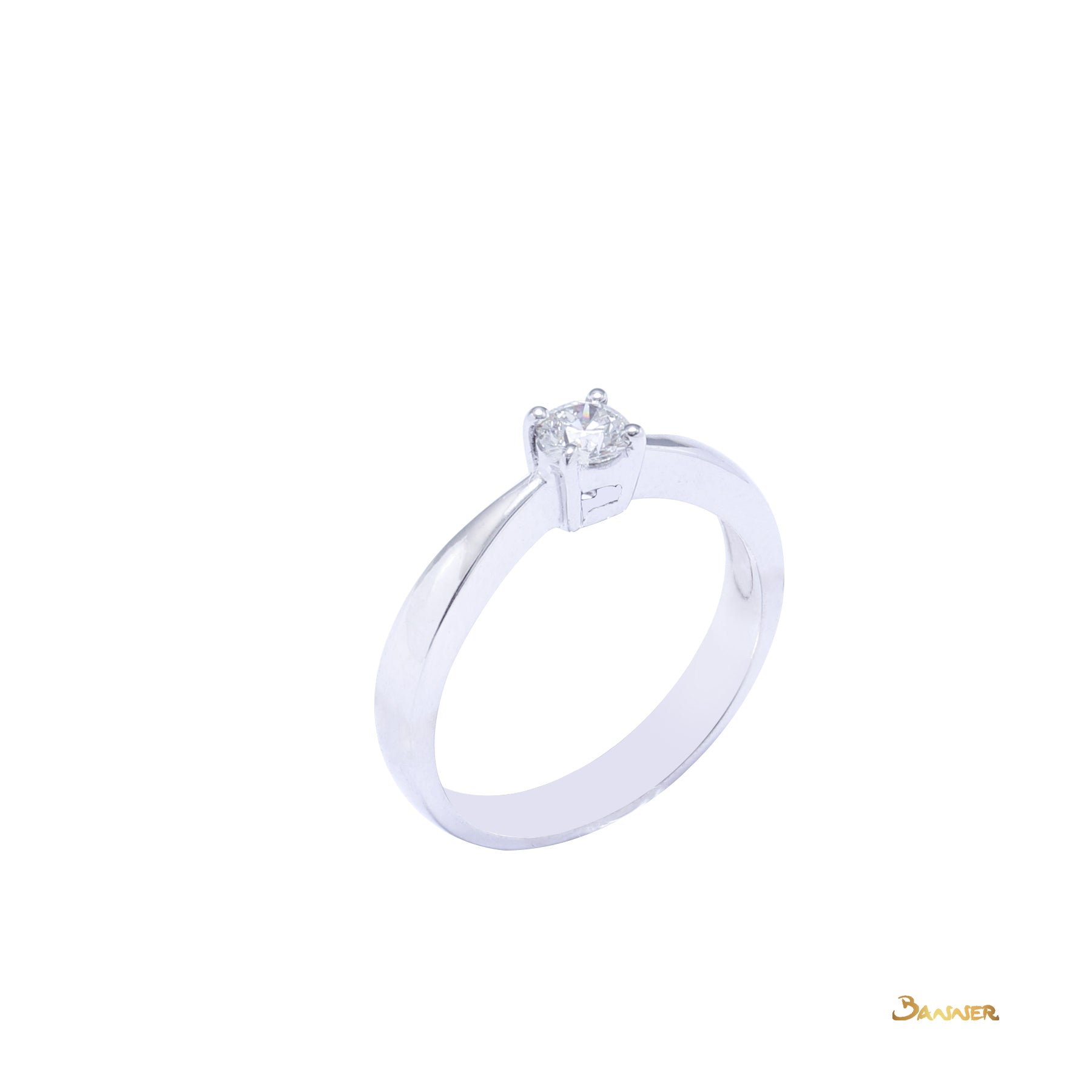 Diamond Petite Solitaire Engagement Ring