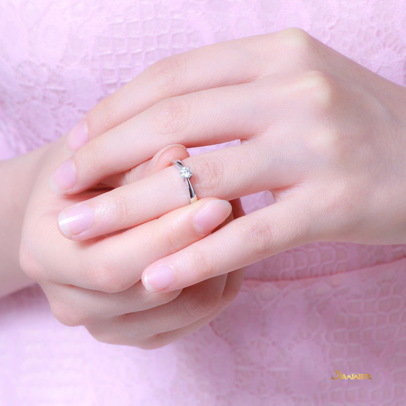 Diamond Petite Solitaire Engagement Ring (0.18 ct. t.w.)