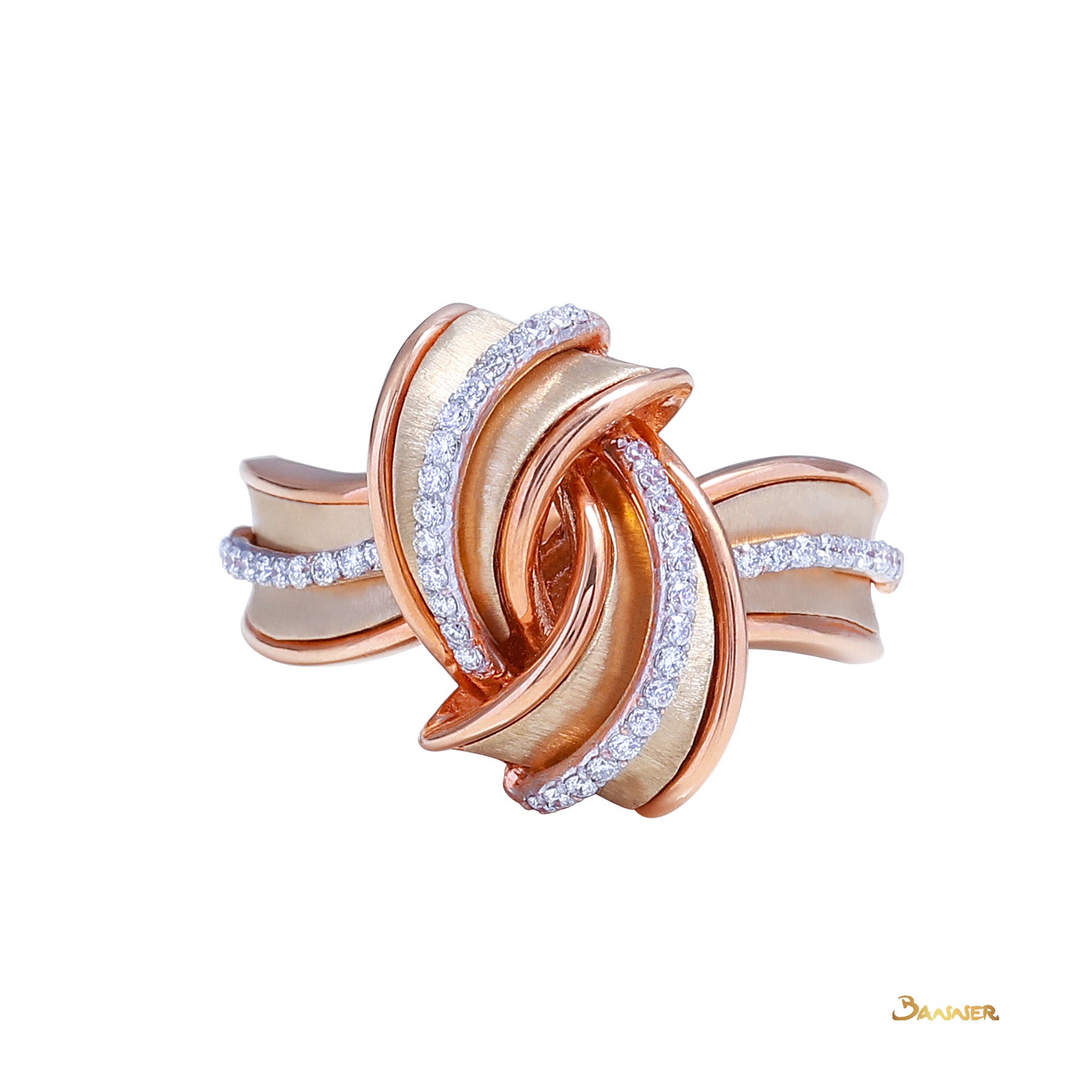 Diamond and Rose Gold Turban Ring