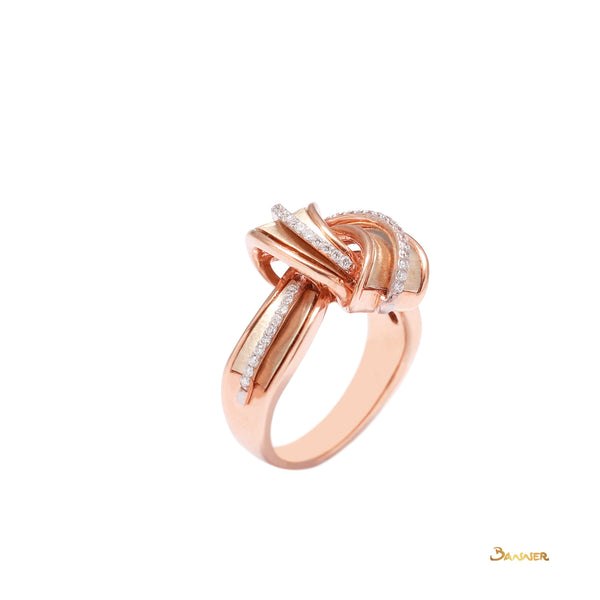 Diamond and Rose Gold Turban Ring