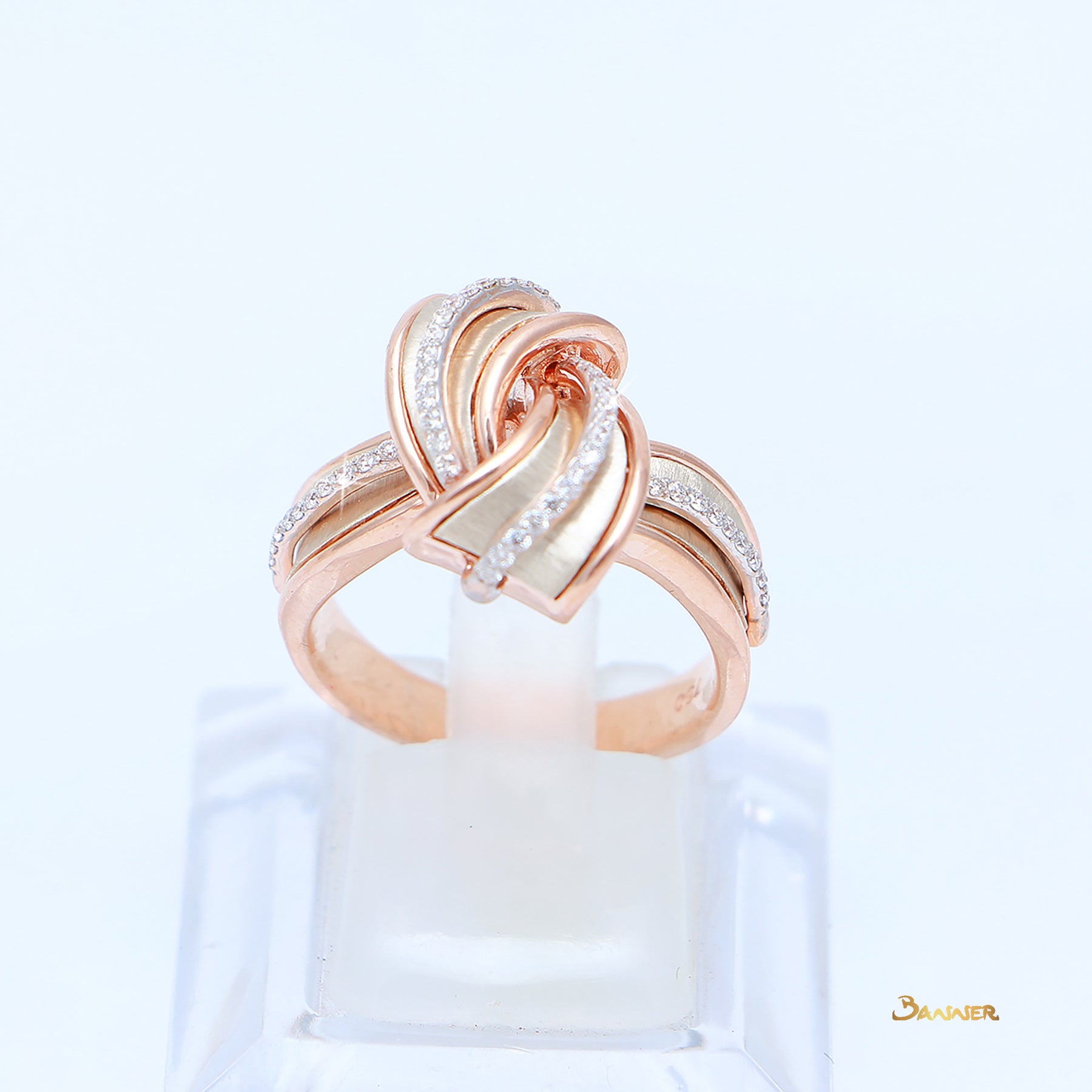 Diamond and Rose Gold Turban Ring