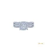 Diamond Triple Split-Shank Ring
