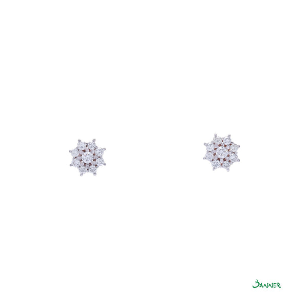 Diamond Snowflake Earrings (0.47 cts. t.w.)