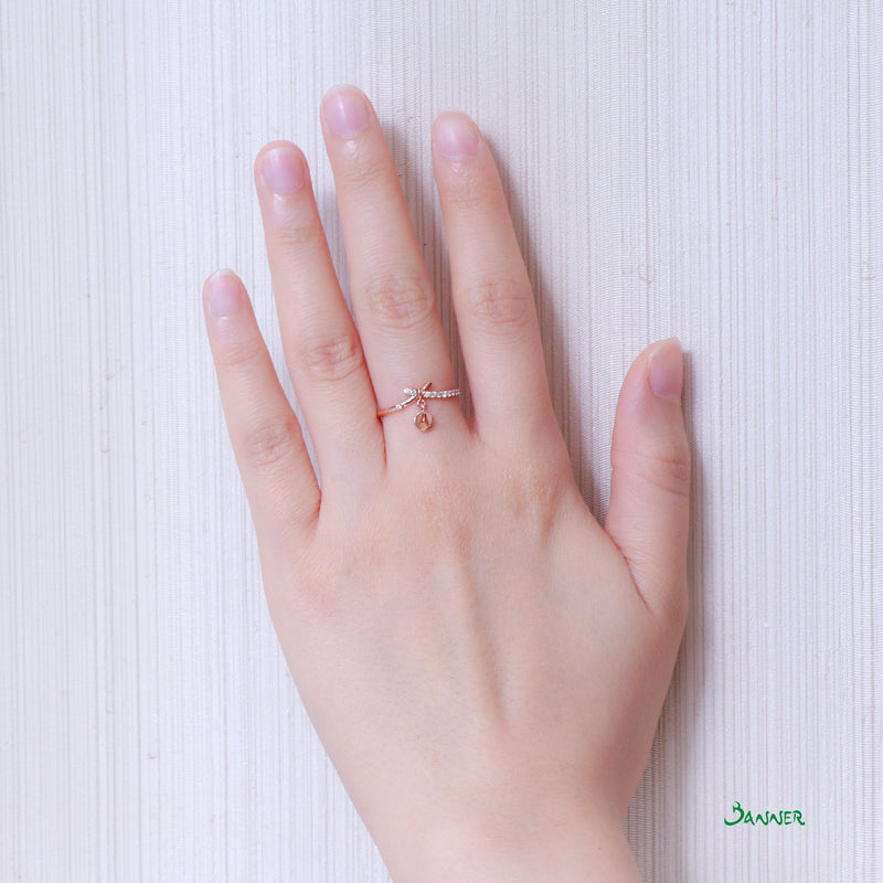Diamond Initial Ring (Customizable)