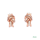 Diamond and Rose Gold Turban Earrings (0.49 cts. t.w.)