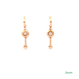Diamond and Rose Gold Petite Earrings (0.11 cts. t.w.)