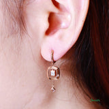 Diamond and Rose Gold Petite Earrings (0.05 cts. t.w.)
