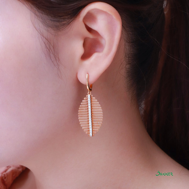 Diamond Leaf Earrings (0.41 cts. t.w.)
