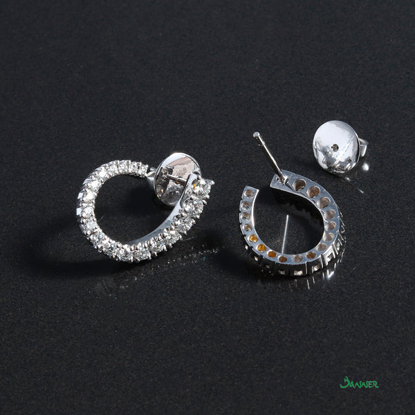 Diamond Hook Earrings (0.78 cts. t.w.)