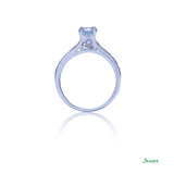 Diamond Ring with Channel Setting (0.76 ct. Middle Diamond, 1.16 ct. t.w.)