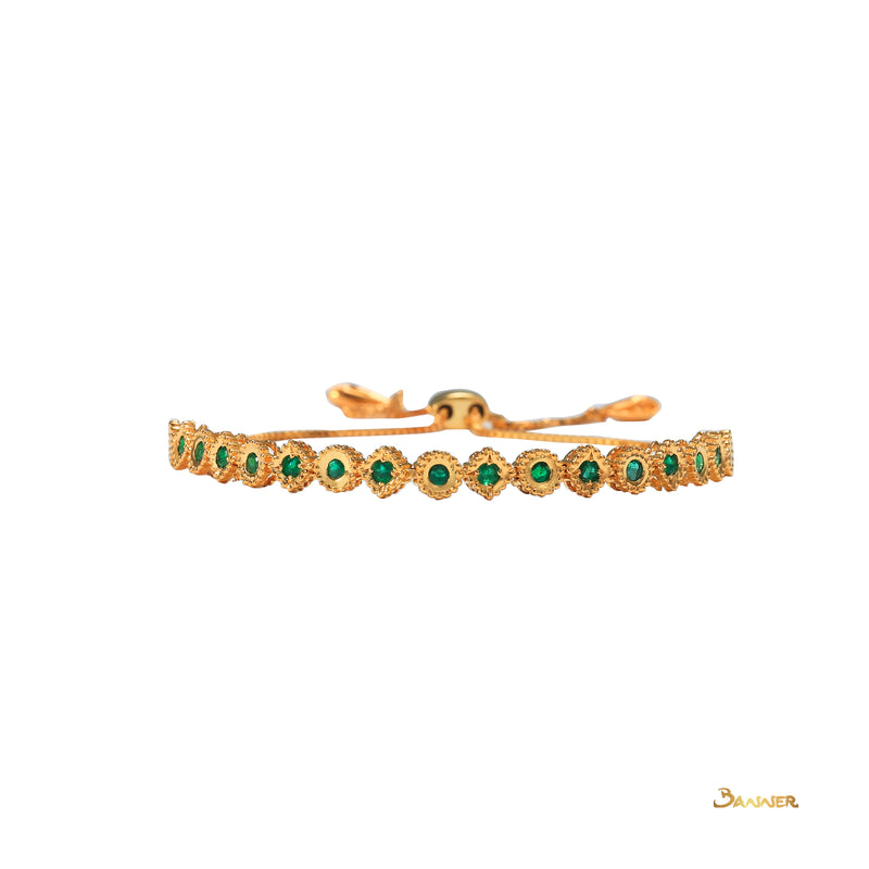 Emerald Adjustable Bracelet